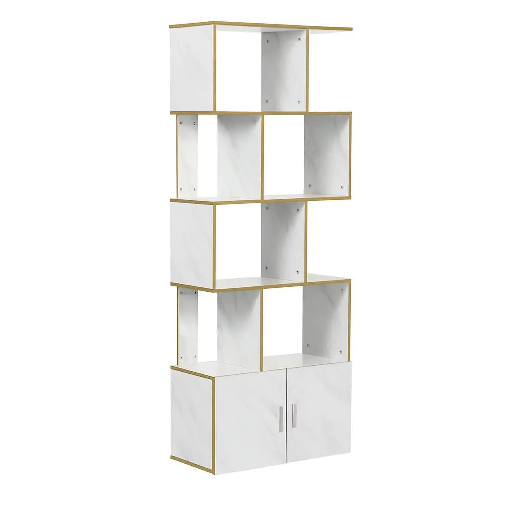 Förvaringshylla för Frisörsalonger – Vit & Guld My Store