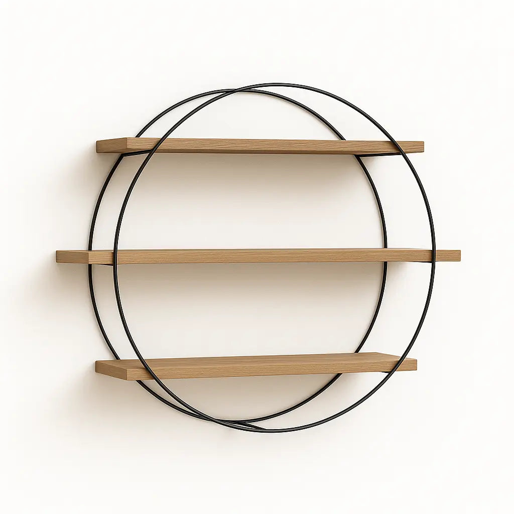 Rund Väggmonterad Salongshylla BarberCity