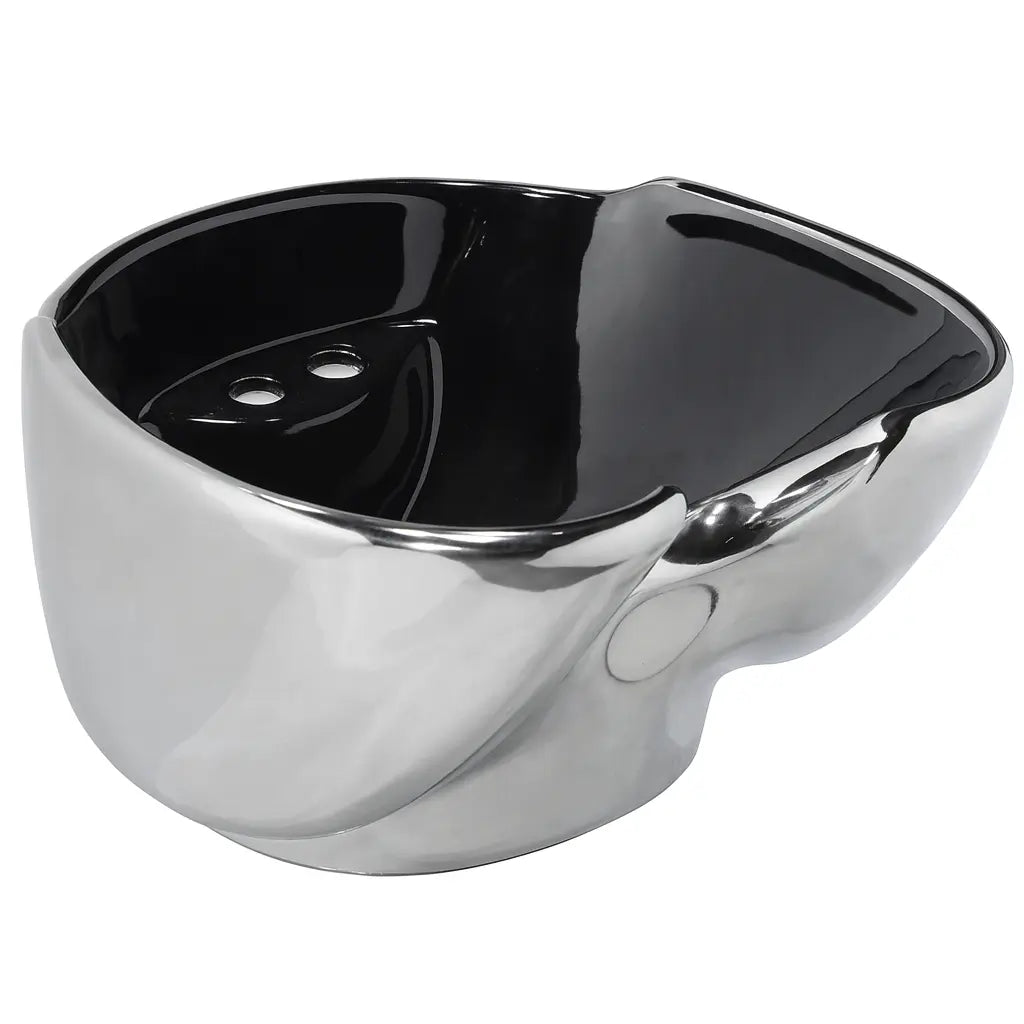 Professionell Keramisk Tvättställsskål till Frisörtvätt – Grå BarberCity