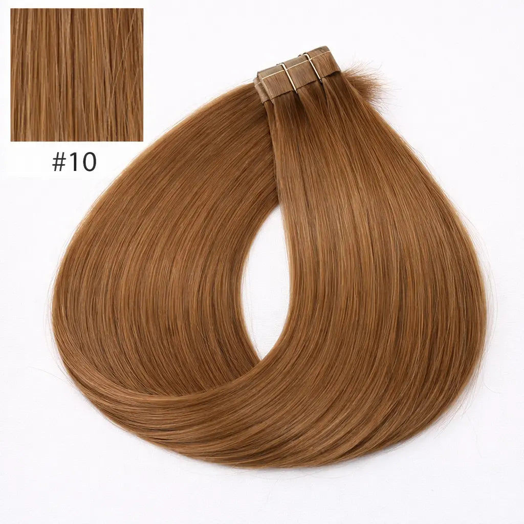 Tape-in Löshår Äkta Remy – Lightest Blonde 10.0 (Color #10) | 60 cm | Double Drawn