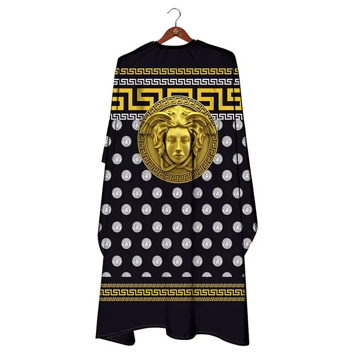 Lyxig Frisörkappa med Grekiskt Mönster BarberCity