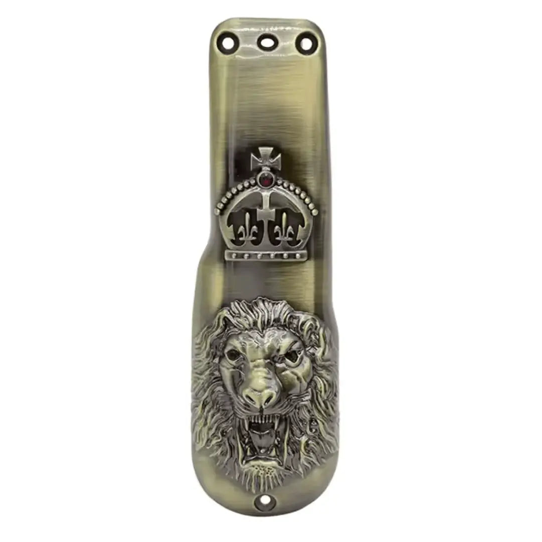 Metallskal med Retro Skull BarberCity