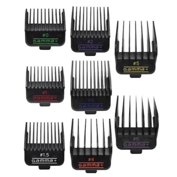 Gamma+ Dub Magnetic Clipper Guards – 8 Premium Distanskammar - BarberCity