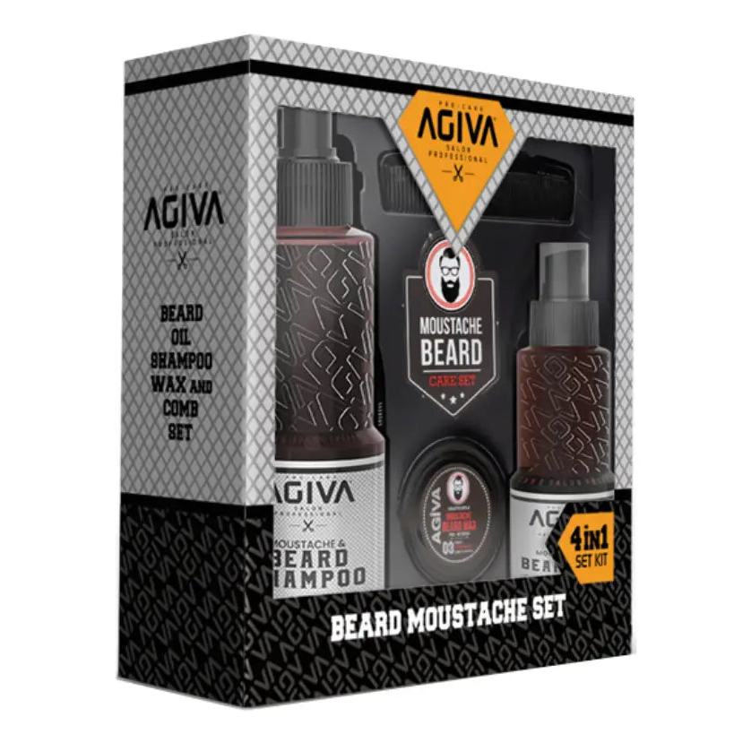Skägg Mustasch Set AGIVA