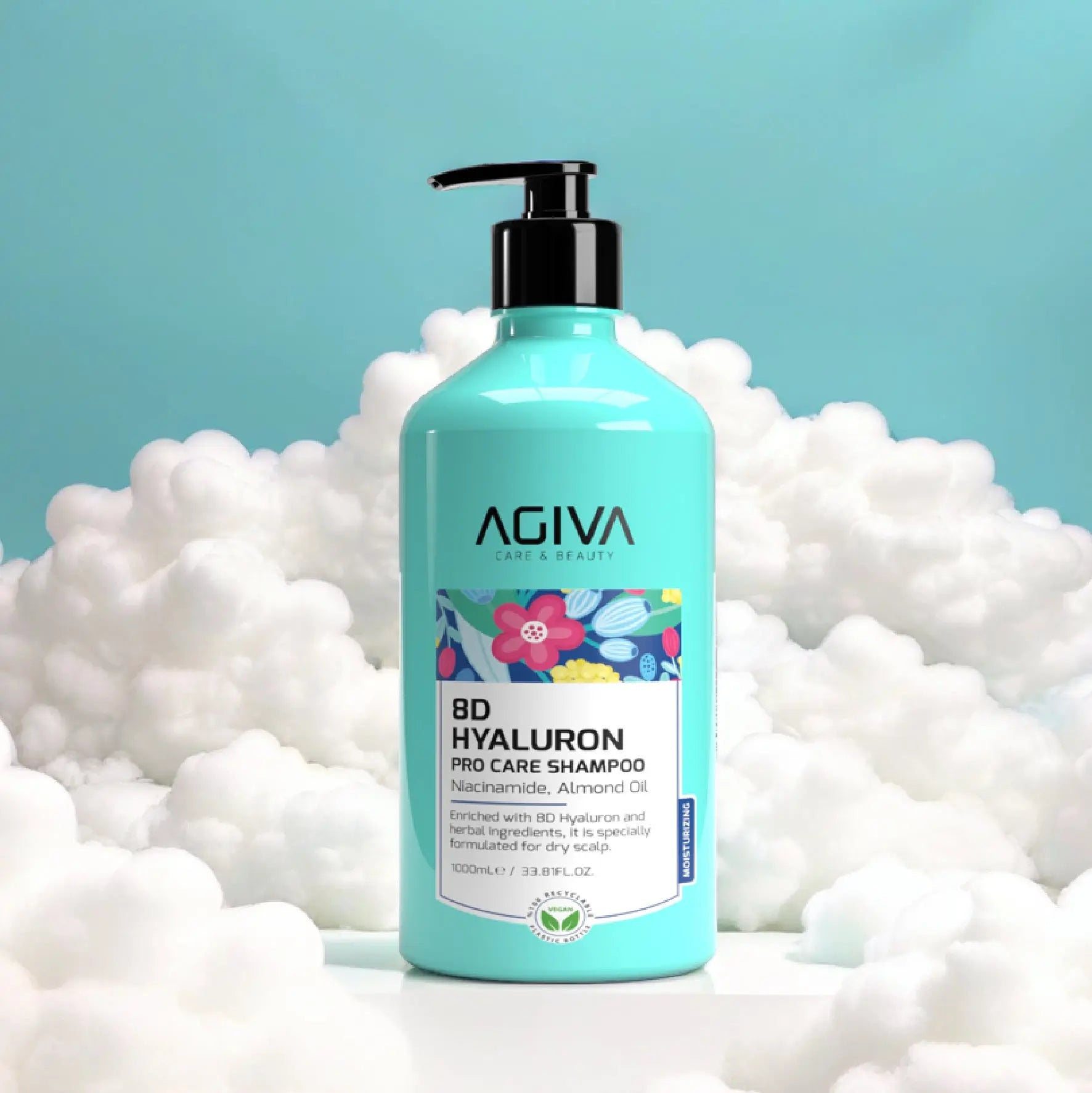 8D Hyaluron Pro Care Shampoo - 1000 AGIVA