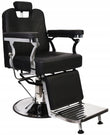 Simple black and silver barber chair My Store