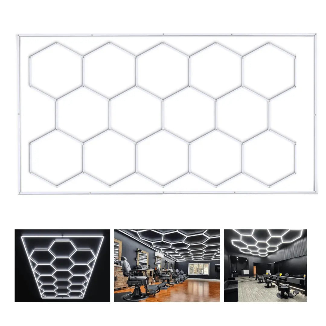 Led Hexagon Barber Shop Barrier Light Led My Store