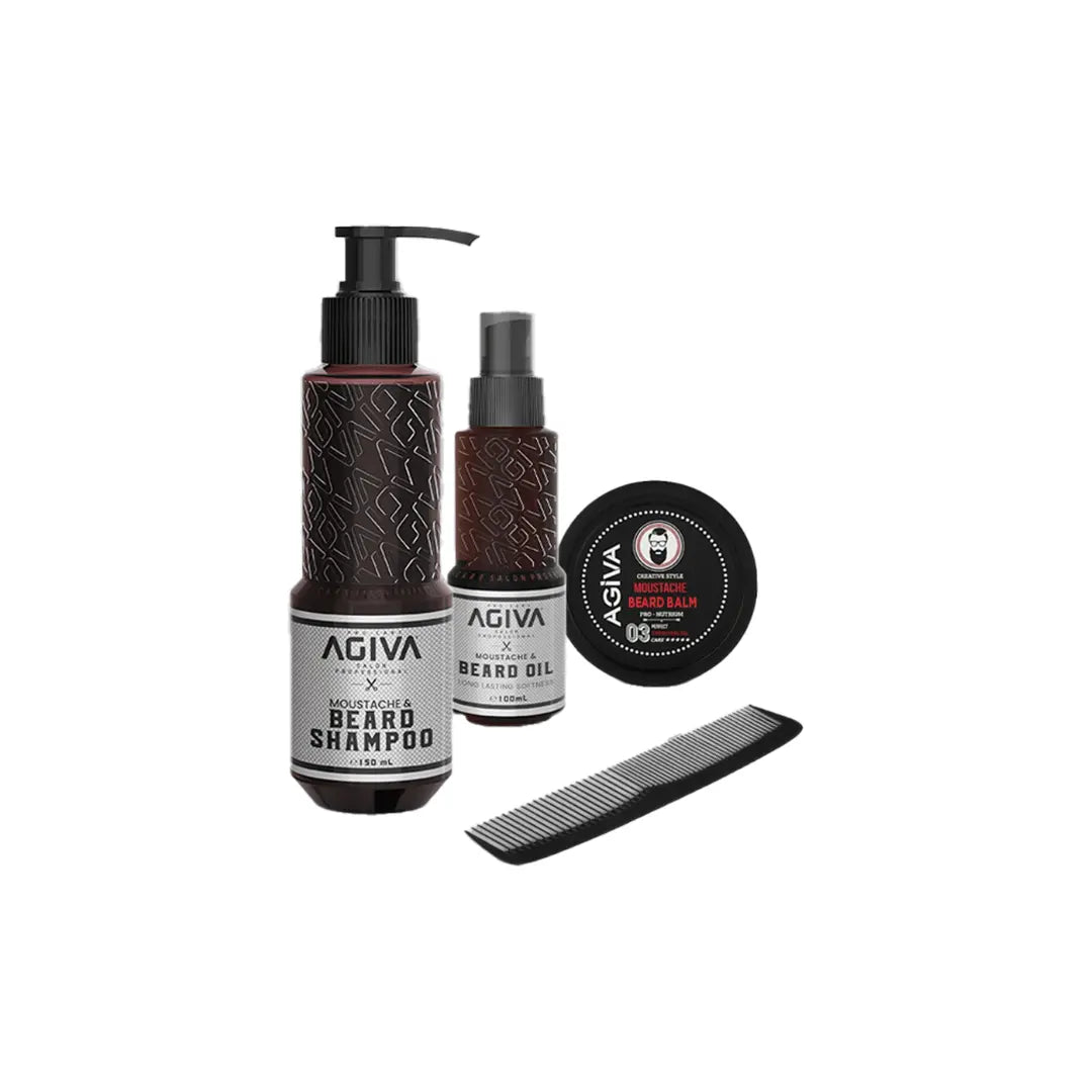 Skägg Mustasch Set