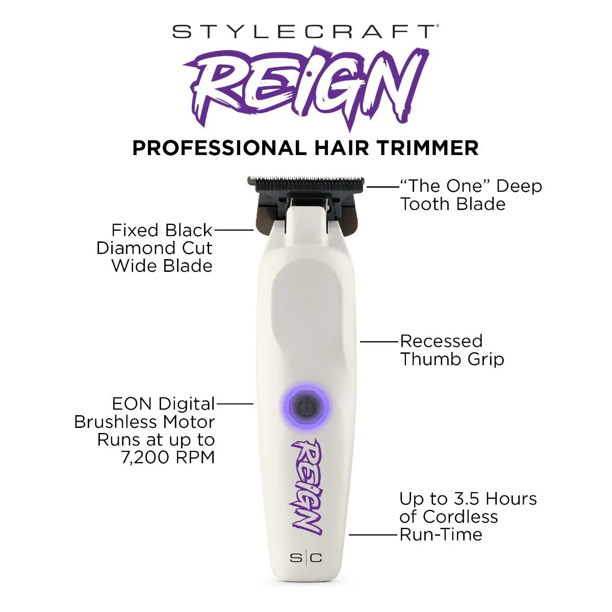 SC Reign Professional Hair Trimmer Stylecraft
