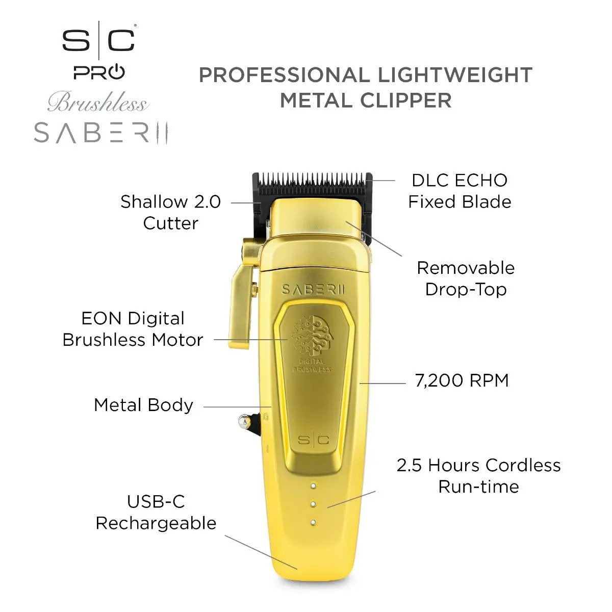StyleCraft Saber 2 Clipper – Guld Edition Stylecraft