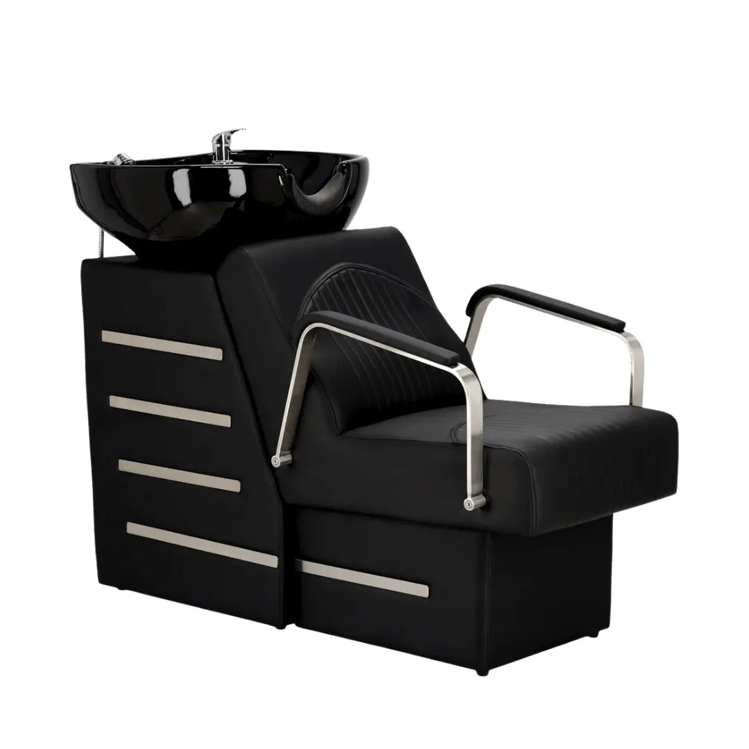 Hår & Barbering Tvättstol Mira – Med Fast Keramikskål BarberCity